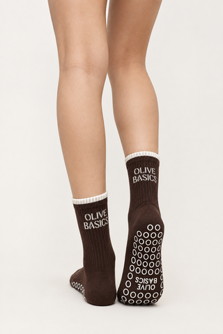 Cloudy Grip Socks in Organic Cotton