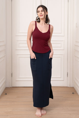 Michal Reversible Maxi Skirt