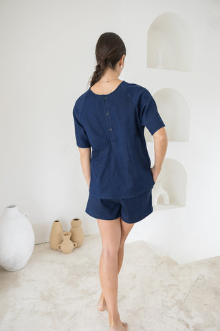 Joanna Reversible Boxy Denim Tee
