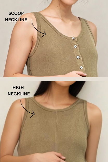 Sarah Reversible Button Tank