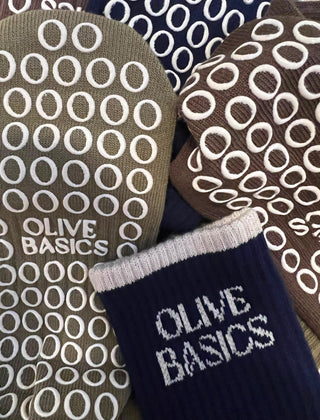 Cloudy Grip Socks in Organic Cotton