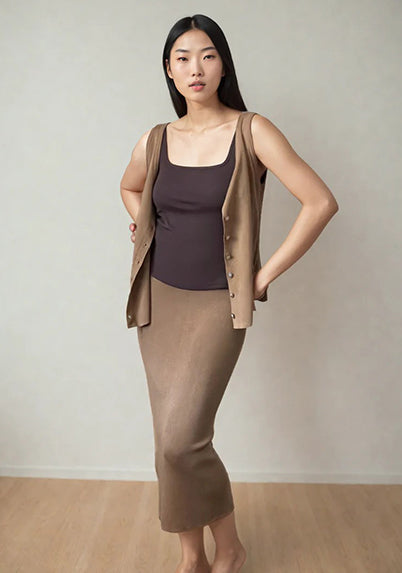 Sarah Reversible Button Tank